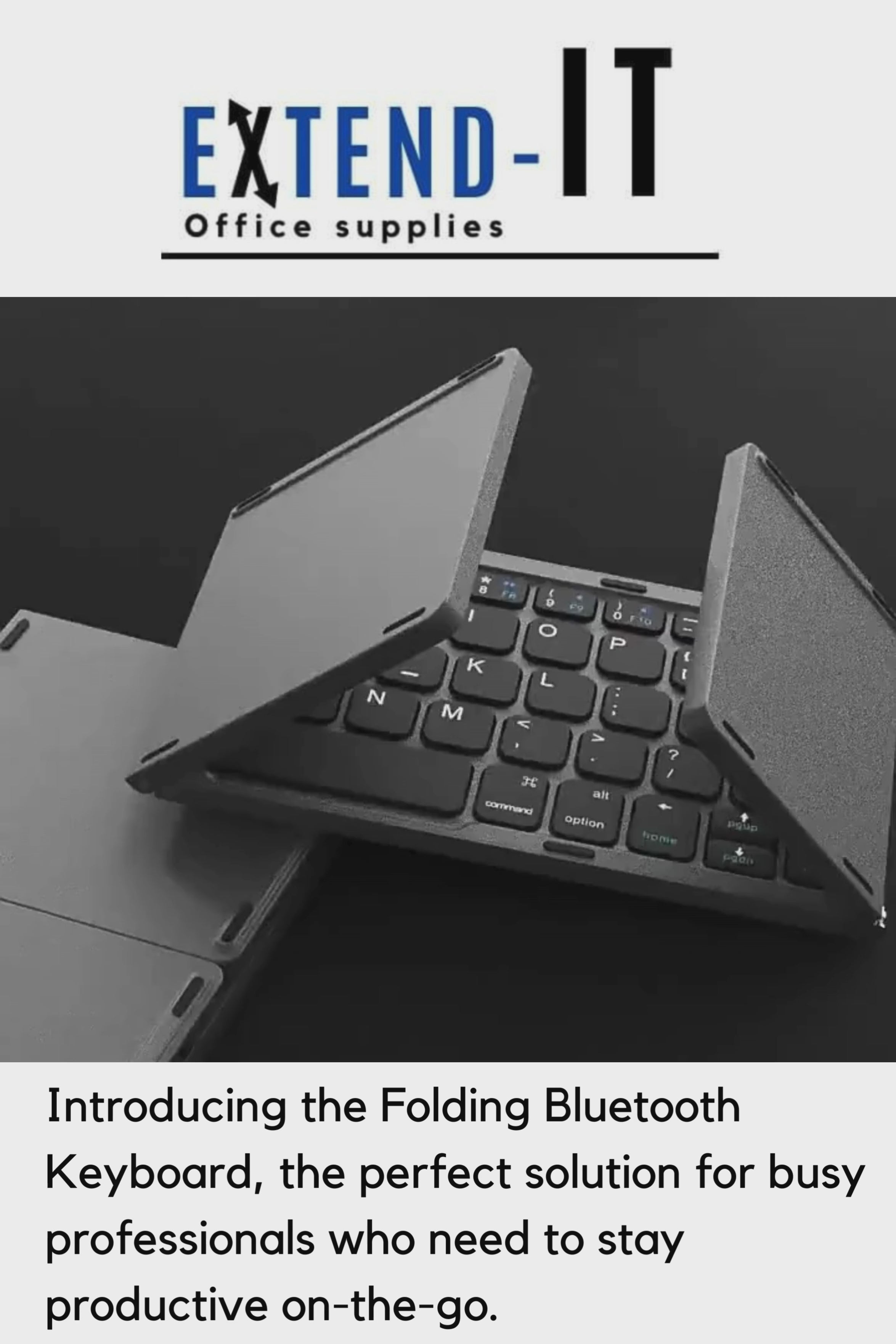 Foldable Bluetooth Keyboard with Touchpad – Extend It